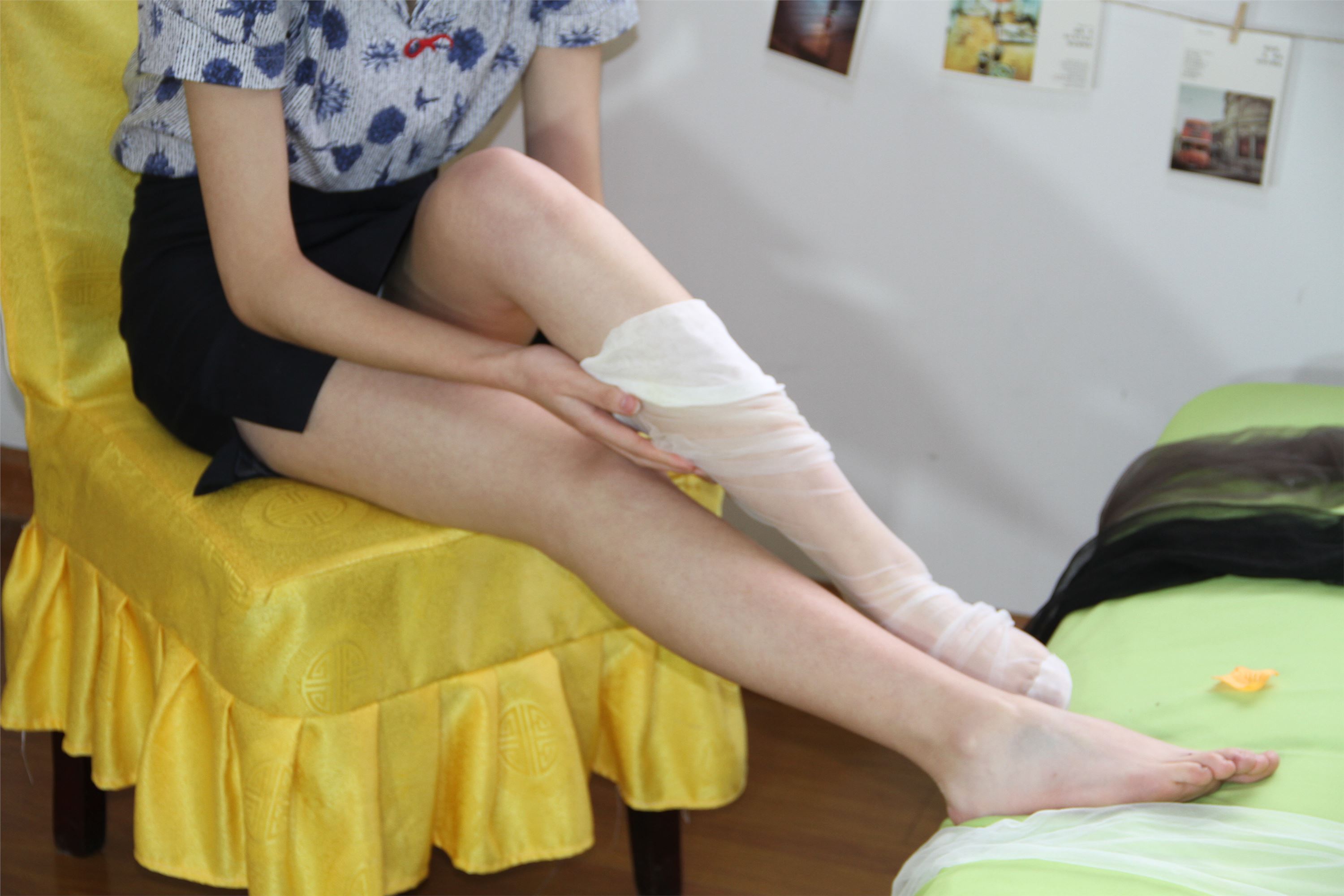 自由摄影 No.004 质感的制服搭配长筒0D长筒丝